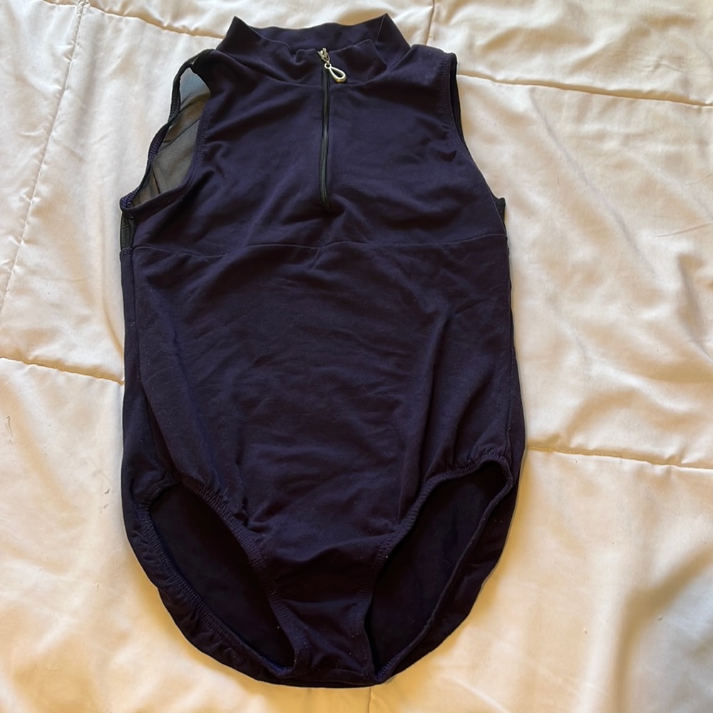 Motionwear leotard. Child size 12/14. Dark purple in color